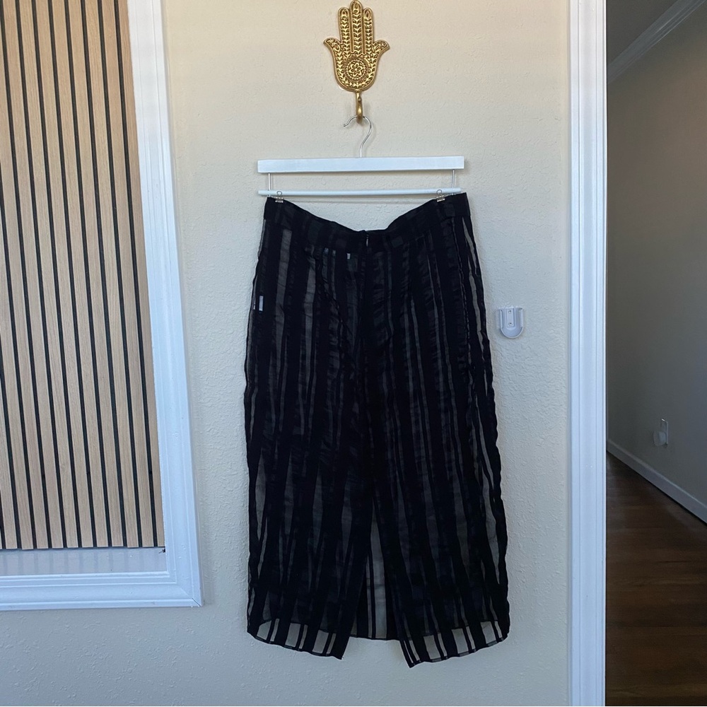 Zara Black Sheer Midi skirt - Picture 2 of 5